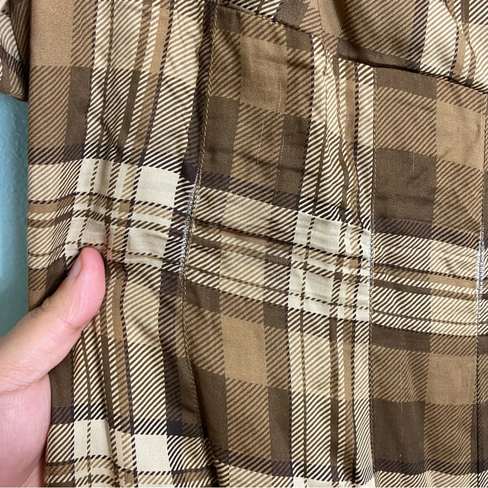 Maison Amory The Charmed Jumpsuit Brown Plaid Size 2XL‎ XXL - Picture 5 of 10